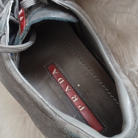 Prada Men's Suede Sneakers - Picture 5 of 16